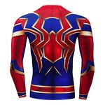 High Elastic Customized 3D Printing Superhero Compression Long Sleeve T-Shirt