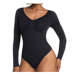 Womenitas Comfortable All-Day Shapewear Bodysuit Seamless Tummy Control Firm Compression Breathable Nylon Spandex Shaper