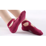 Women's Five Finger Anti-Slip Grip Toeless Barre Yoga Socks Half Ankle Pilates Yoga Socks Breathable Five-Toe Ankle Antislip