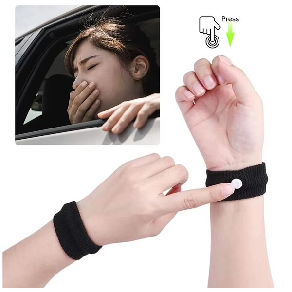 Carsickness Soft Click Press Prevent Nausea Seasickness Relief Car Sickness Wristbands