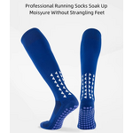 Wholesale Men's Age Men's Solid Color Sports Socks Long Tube Thick Towel Bottom Socks Non-slip Custom Men's Football Socks