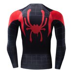 High Elastic Customized 3D Printing Superhero Compression Long Sleeve T-Shirt