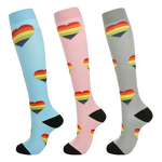 Stylish Fashion Professional Long Anti Slip Football Basketball Sports Fitness Compression Athletic Socks