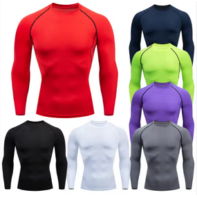 Custom Men's Gym Wear Active Fit Muscle T-Shirts with Long Sleeves Printed Techniques Plus Size Breathable for Spring Season