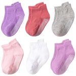 Wholesale Anti-Slip Cotton Socks for Children Infant and Baby Breathable and High-Ankle for Spring and Autumn Crawling