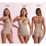 Hot Foreign Trade Abdomen Shaper High Compression Seamless Knitted Lace Body Shaping Clothes for Fitness Plus Size