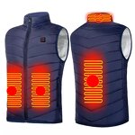 Men Autumn Winter Smart Heating Cotton Vest Usb Infrared Heating Vest Women Outdoor Flexible Thermal Warm Jacket