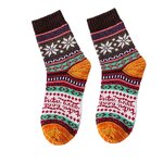 Hot New Arrival Thick Socks Women Blank Plain Knit Warm Winter Socks-5 Pairs/set