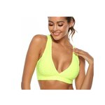 Yoga Fitness Stretch Workout Textured Activewear Private Label Sport Bra Women