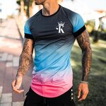 Retro Street 3d Printed Shirt for Men Hip Hop T-shirt 3d Digital Printing Tshirt All Over Print Tees Graphic Custom T Shirt