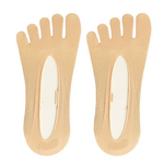 Wholesale Athletic Women's Five-Toe Seamless Injinji Socks Open Toe Design Customizable Knitted Cuff for Spring Minimum 3 Pairs