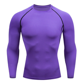 Men's Sports Active Running Long Sleeves Quick Dry Training Compression Shirts Men Gym Top Tee Clothing Compression Tops