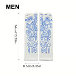 Breathable Letter Pattern Acupoint Toe Two-Toe Foot Therapy Massage Casual Crew Customizable Winter Gift Ideas Pack 10 Pairs