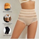 High-Waist Eco-Friendly Nylon Shapers Breathable Everyday Knitted Tummy Control Panties Anti-Bacterial Properties Comfortable