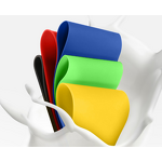 High Strength Comfortable Portable Gym Exercise Bands Five Sizes Colorful Elastic Force Loop Natural Latex Yoga Pilates Hip Band