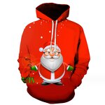 Christmas Harajuku Oversized Hoodies for Men Fashion 3D Print Autumn New in Sweatshirts Hip Hop Trend  Clothes Women Pullover