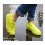 Silicone Rain Shoes Cover Non Woven Men Rubber Waterproof Overshoe Shoe Cover Rain Boots