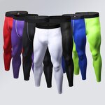 2023 Custom Design Men's Gym Fitness Running Shorts High Quality Breathable Seamed Compression Pant Leggings