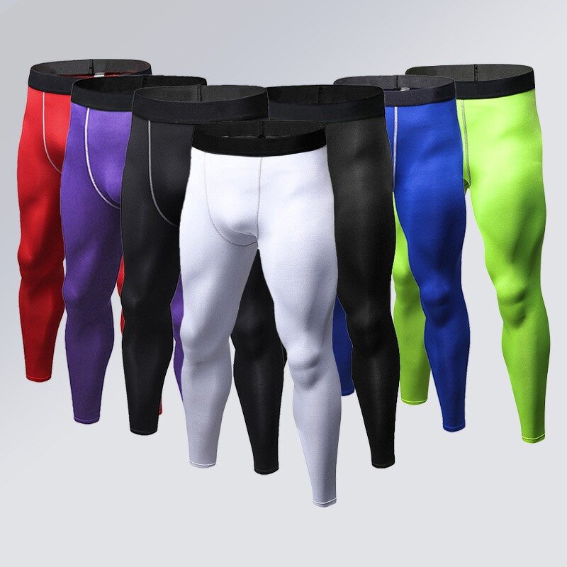 2023 Custom Design Men's Gym Fitness Running Shorts High Quality Breathable Seamed Compression Pant Leggings