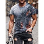 Fashion Men's Pattern Graphic T-shirts 3d Digital Printed Tee Simple Short Sleeved Plus Size T Shirts for Men