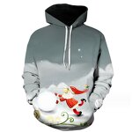 Christmas Harajuku Oversized Hoodies for Men Fashion 3D Print Autumn New in Sweatshirts Hip Hop Trend  Clothes Women Pullover