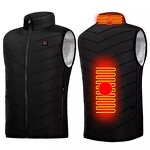 Men Autumn Winter Smart Heating Cotton Vest Usb Infrared Heating Vest Women Outdoor Flexible Thermal Warm Jacket