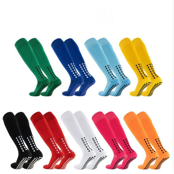 Wholesale Men's Age Men's Solid Color Sports Socks Long Tube Thick Towel Bottom Socks Non-slip Custom Men's Football Socks