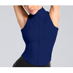 Women's Slim Fit Running Vest Breathable Yoga Fitness Wear with Vintage Style