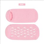 Vitamin E Spa Socks Full Gel Oil Moisturizing Treatment Soften and Repair Cracked Skin Thin 1Pair Print Cuff Logo