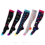 Custom Leg Support Stretch Compression Socks Women Running Athletic Travel Football Breathable Adult Sports Socks