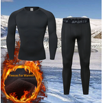 Patterned Men's Active Gym Training Set Compression Tights Shorts Customizable Lightweight Breathable Yoga Wear XL Size Front