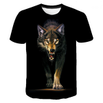 XXS-6XL Customized Quick Dry T-Shirts Print Unisex 3D Tee Wolf Shirt Mens Printed T Shirts for Men
