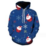 Christmas Harajuku Oversized Hoodies for Men Fashion 3D Print Autumn New in Sweatshirts Hip Hop Trend  Clothes Women Pullover