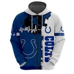 America Hot Sale Football Team Sports Hoodies 3d Print Customize Polyester Man Sports Sweatshirts Team Hoodies With Zipper