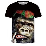 Hot Sale  Men's Big Face Baby Orangutan T-shirt Casual 3D Printed Short Sleeve Graphics T-Shirt