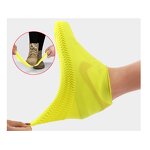 Silicone Rain Shoes Cover Non Woven Men Rubber Waterproof Overshoe Shoe Cover Rain Boots
