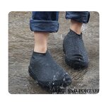 Silicone Rain Shoes Cover Non Woven Men Rubber Waterproof Overshoe Shoe Cover Rain Boots