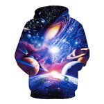 Anime 3d Hoodie  Men's Hooded Pullover Wholesale Custom Polyester High Quality Anime Game Hoodie