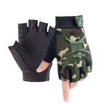 Breathable Polyester Half-Finger Tactical Gloves for Summer Non-Slip Outdoor Fitness Training