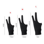 Eco-Friendly Daily Life Sketching & Oil Painting Gloves Anti-Stain Cotton Mittens with Touchscreen Compatibility