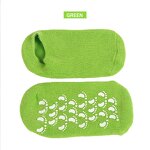 Vitamin E Spa Socks Full Gel Oil Moisturizing Treatment Soften and Repair Cracked Skin Thin 1Pair Print Cuff Logo