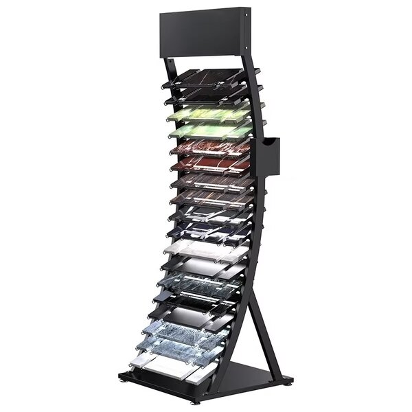 Ceramic Tile Display Stand Factory - 15 Layer Sliding