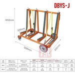 A-Frame Trolley Factory - Four-Wheel Slab Storage Cart