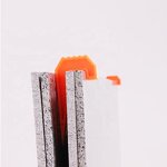 Stone Wedge Factory - Orange Blue Quartz Handling Tool