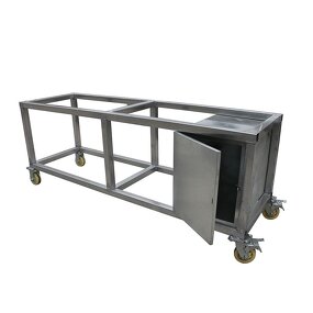Industrial Work Table Factory - Steel with Wheels