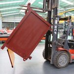 Stone Waste Container Factory - Open Side Dumpster Bin