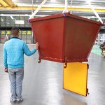 Stone Dumpster Factory - Self Dumping Waste Container