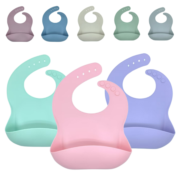 Silicone Baby Bib Manufacturer - Custom Shape Color Waterproof Feeding Bibs