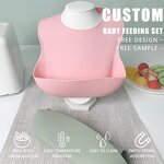 Baby Silicone Bib Manufacturer - Waterproof Feeding Set with Food Catcher