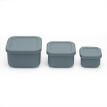 Silicone Lunch Box Manufacturer - Custom 3 in 1 Leak Proof Bento Box